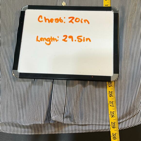 Polo Ralph Lauren Black and White Stripe Classic Fit Button Down Size 14.5 32/33 - Picture 9 of 9